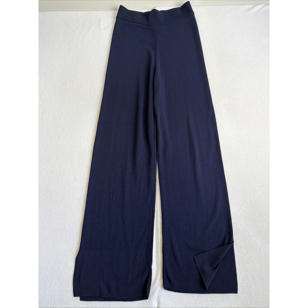 Anthropologie Maeve Pull-on Sweater Pants Navy Small Tall
